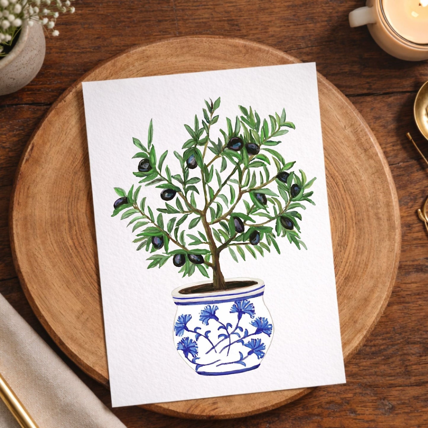 Olive Tree Postcard - MerikaArt
