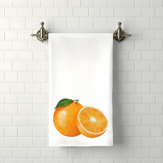 Orange Fruit Bathroom Towel - MerikaArt