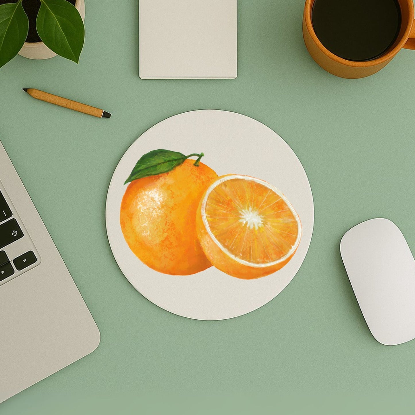 Orange Mousepad - MerikaArt