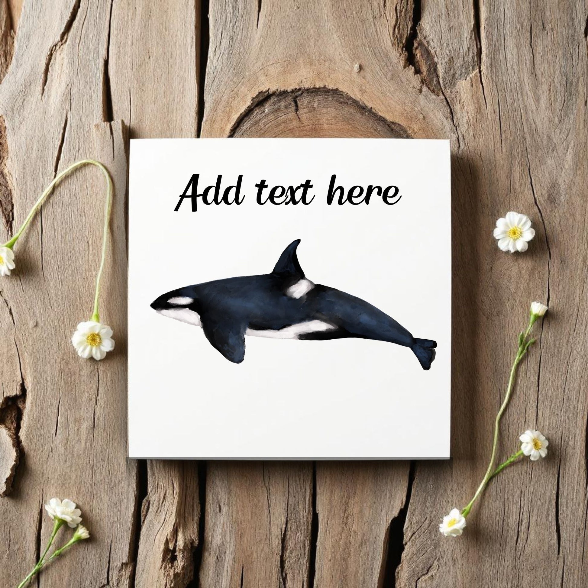Orca Ceramic Tile – Handcrafted Marine Wildlife Decor - MerikaArt