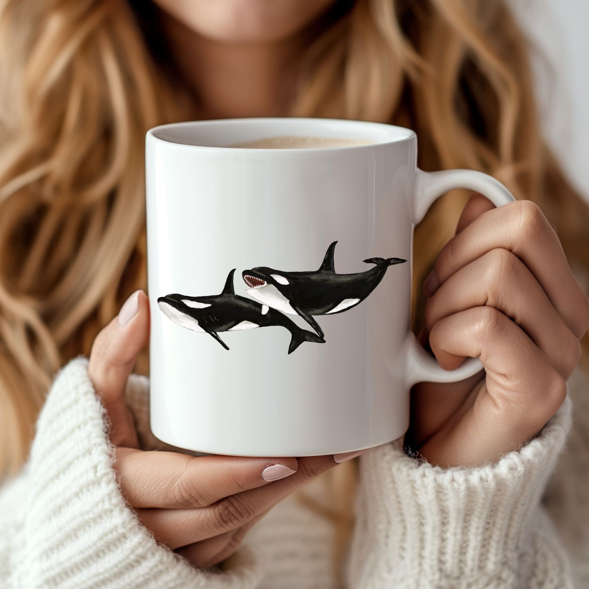 Orca Whale Mug - MerikaArt