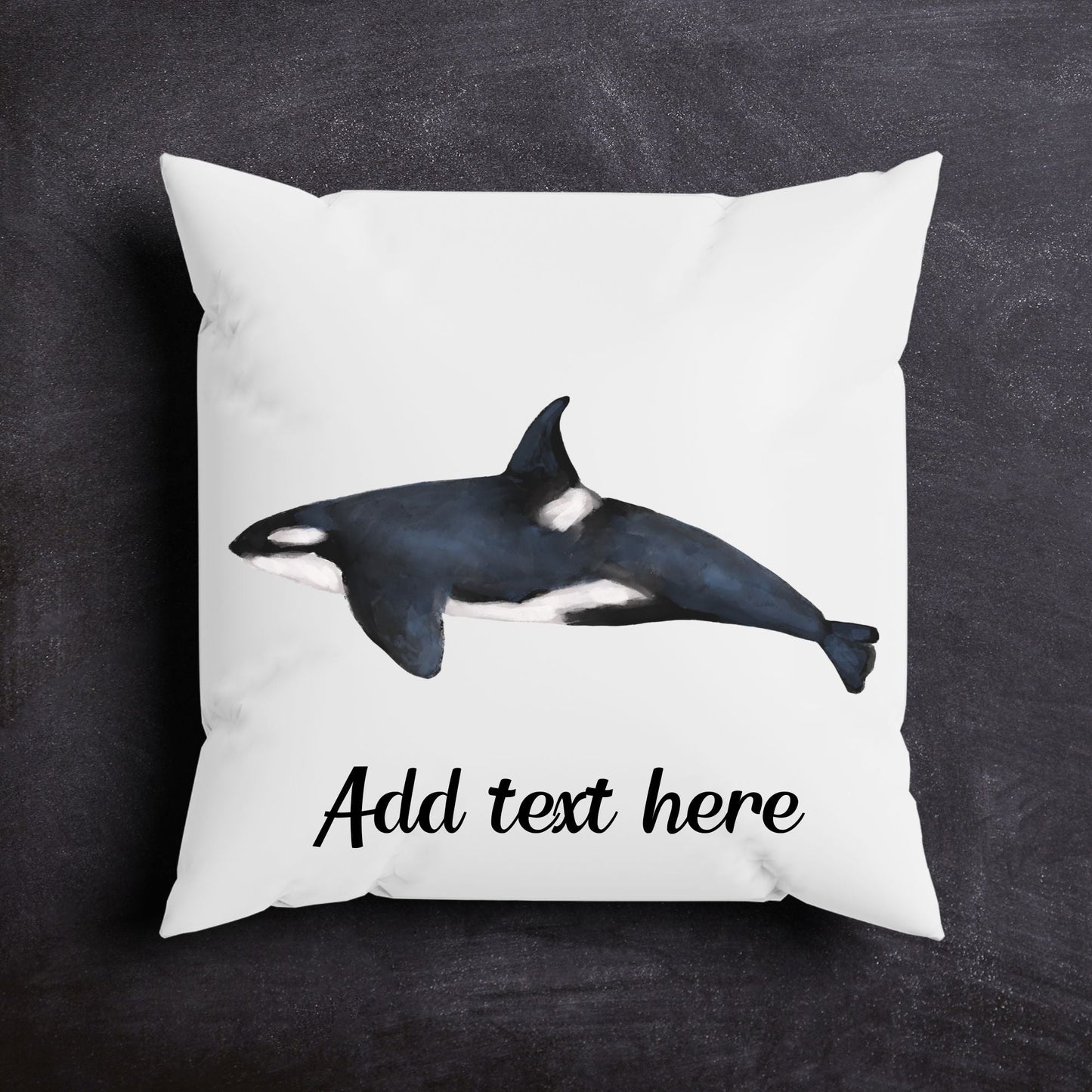 Orca Whale Pillow - MerikaArt
