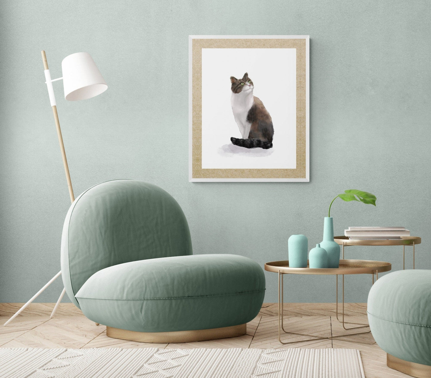 Original Calico Cat Print - MerikaArt