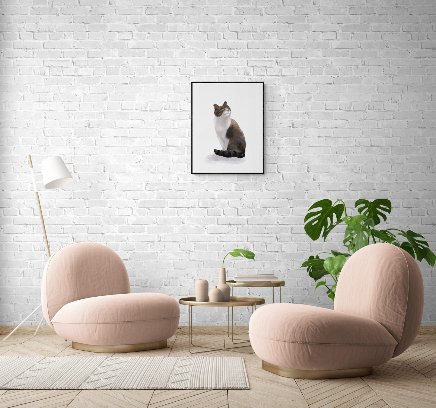 Original Calico Cat Print - MerikaArt
