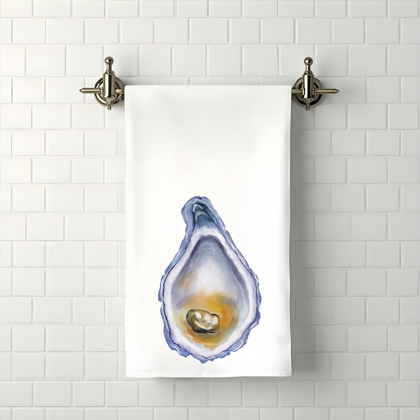 Oyster Bathroom Towel - MerikaArt