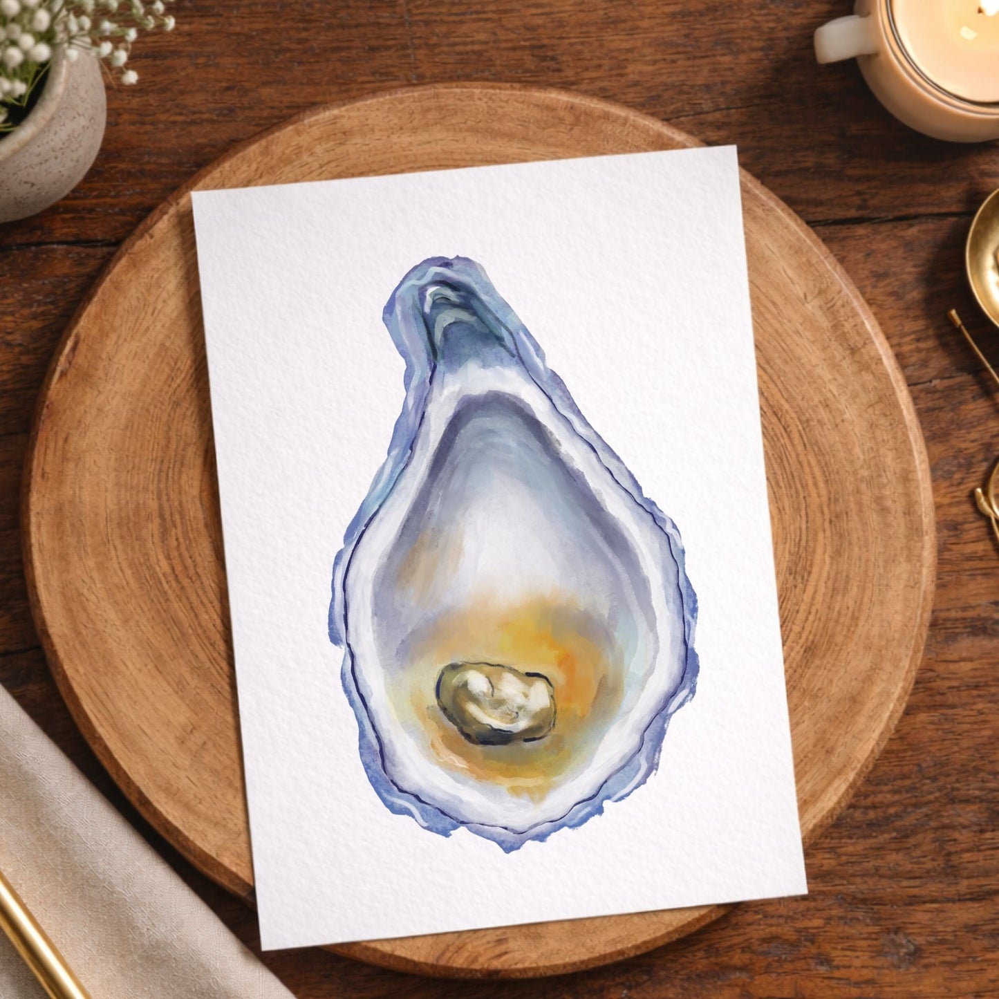 Oyster Postcard - MerikaArt