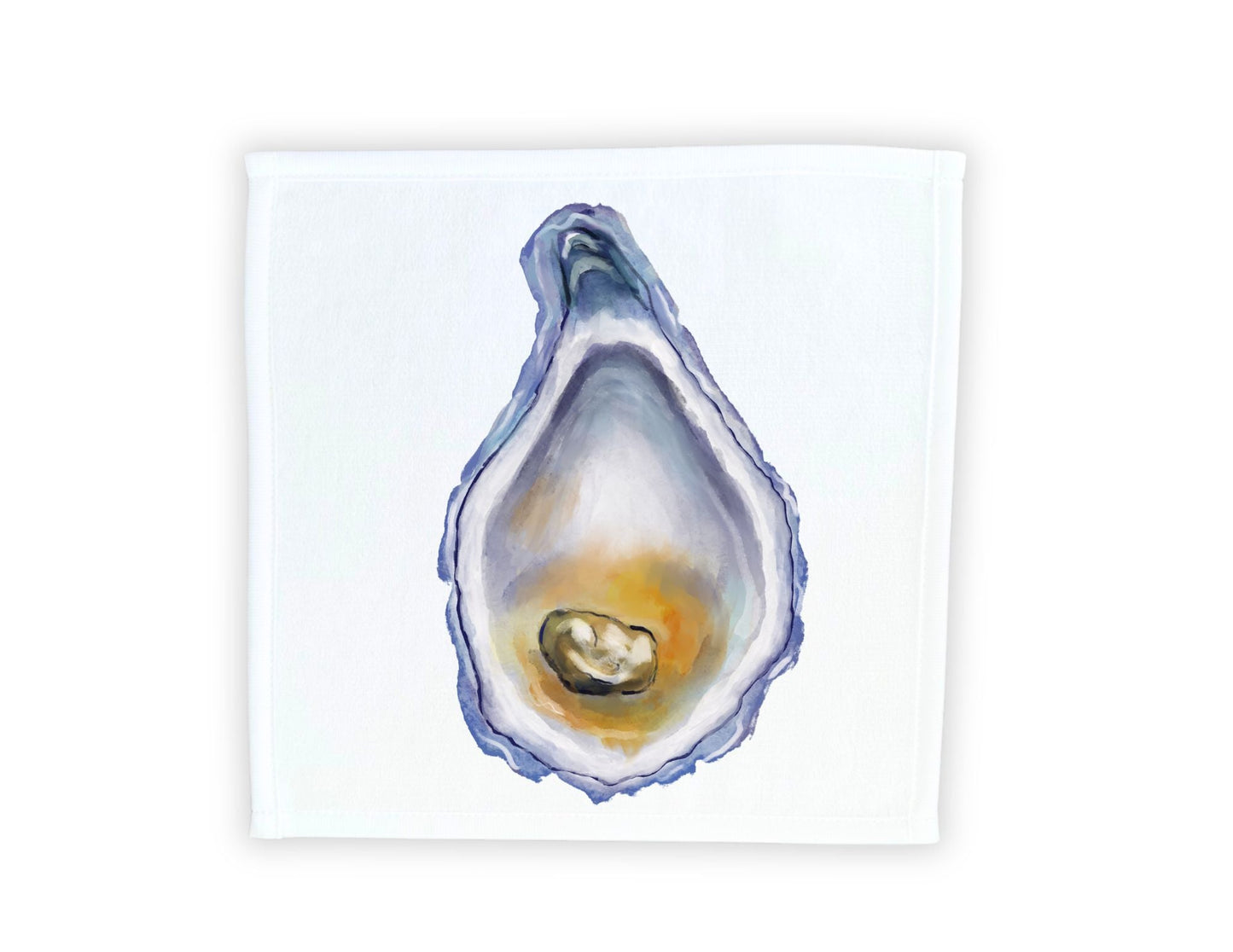 Oyster with Pearl Washcloth - MerikaArt