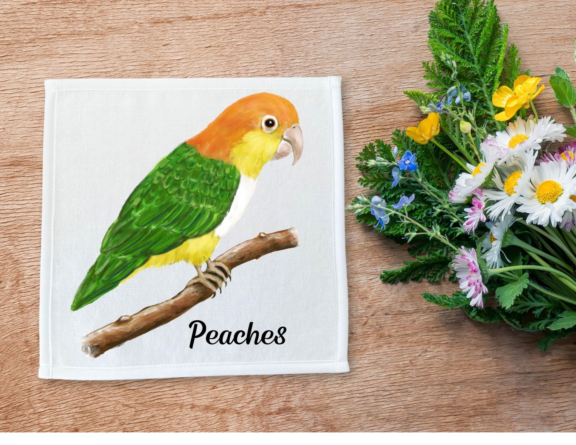 Parrot Washcloth - MerikaArt