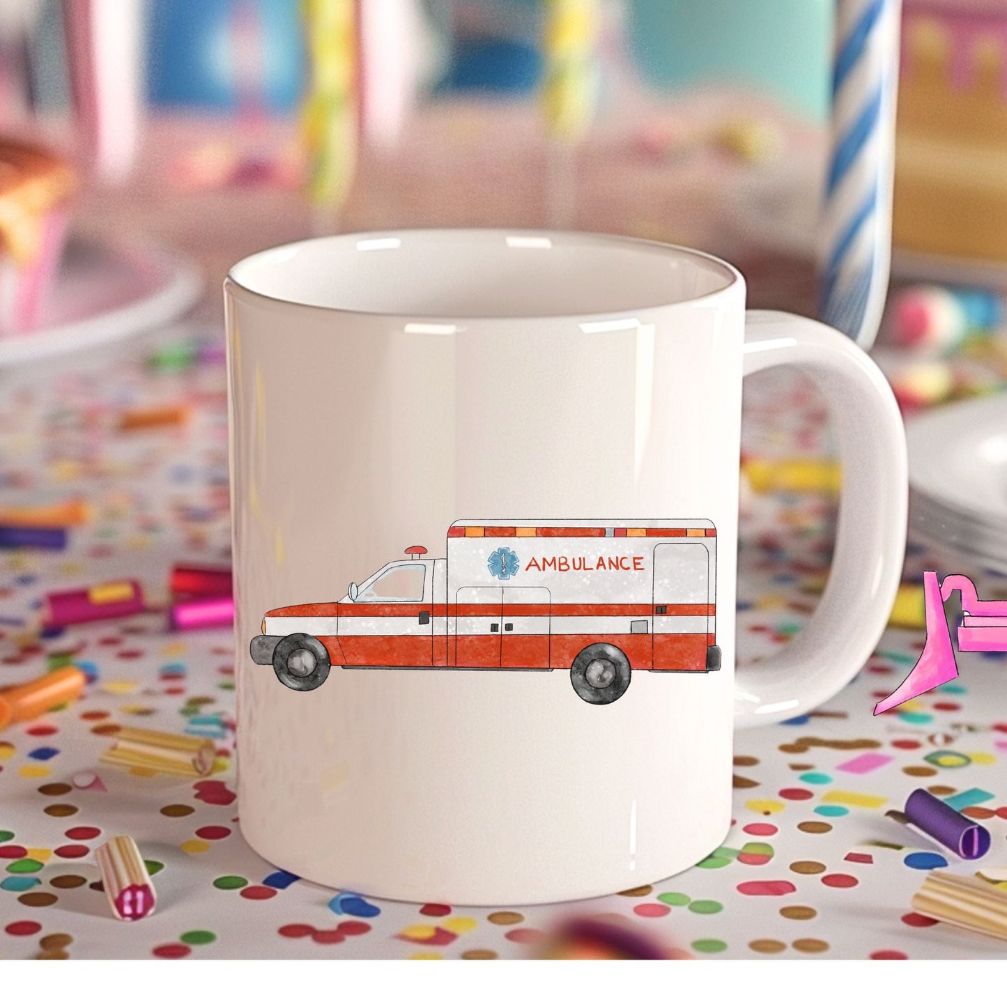 Personalized Ambulance Mug - MerikaArt