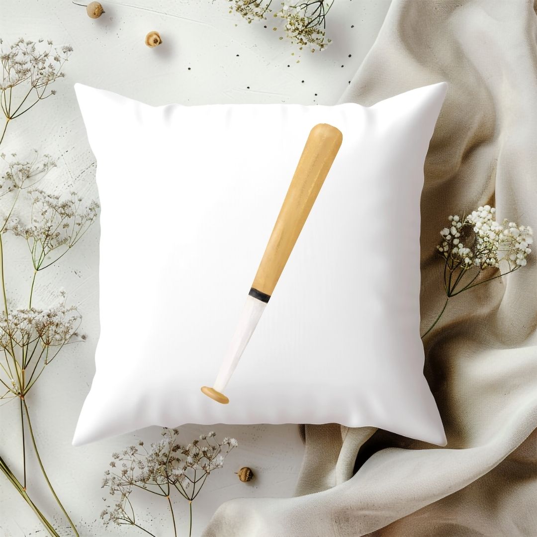 Personalized Baseball Bat Kids Pillow - MerikaArt