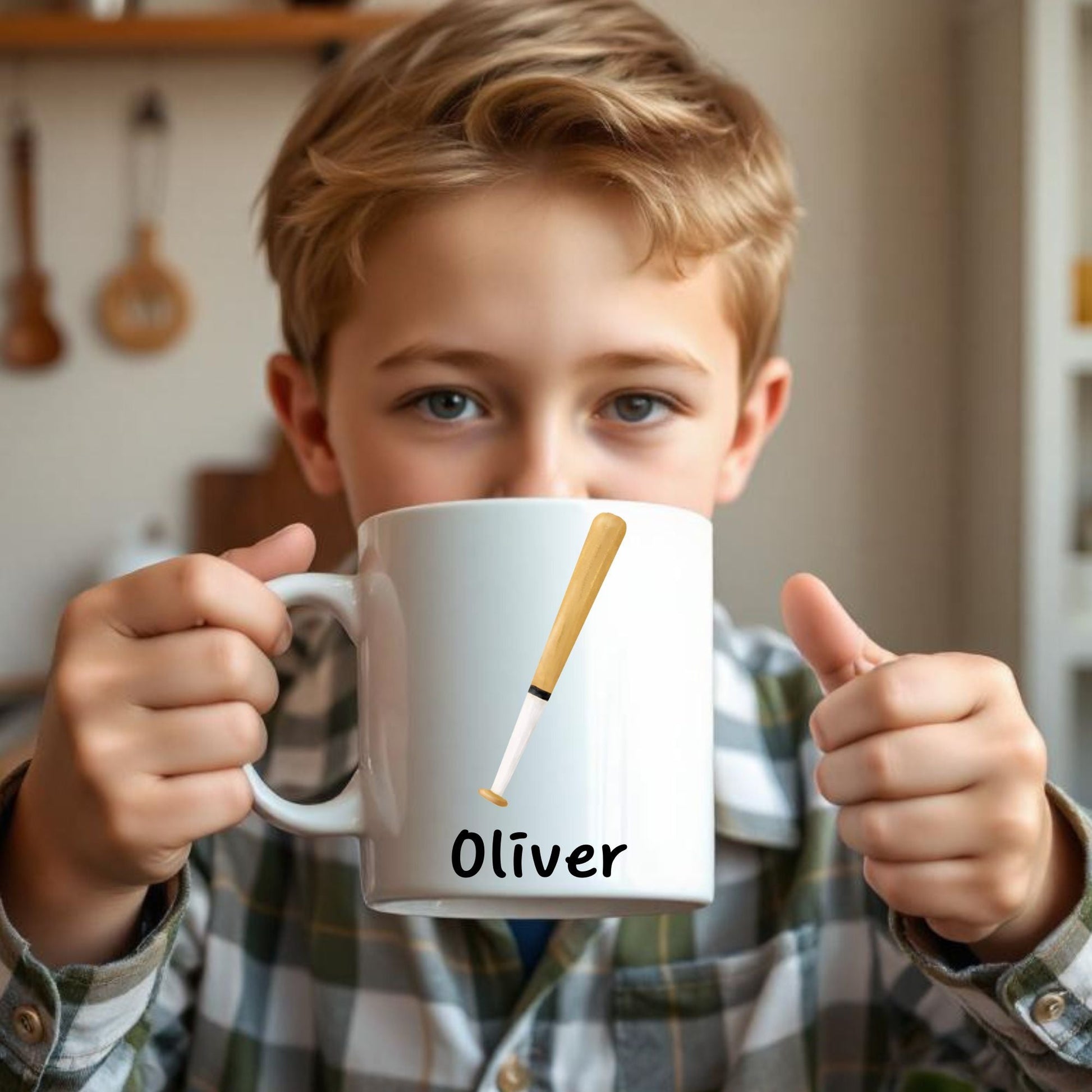 Personalized Baseball Bat Mug - MerikaArt
