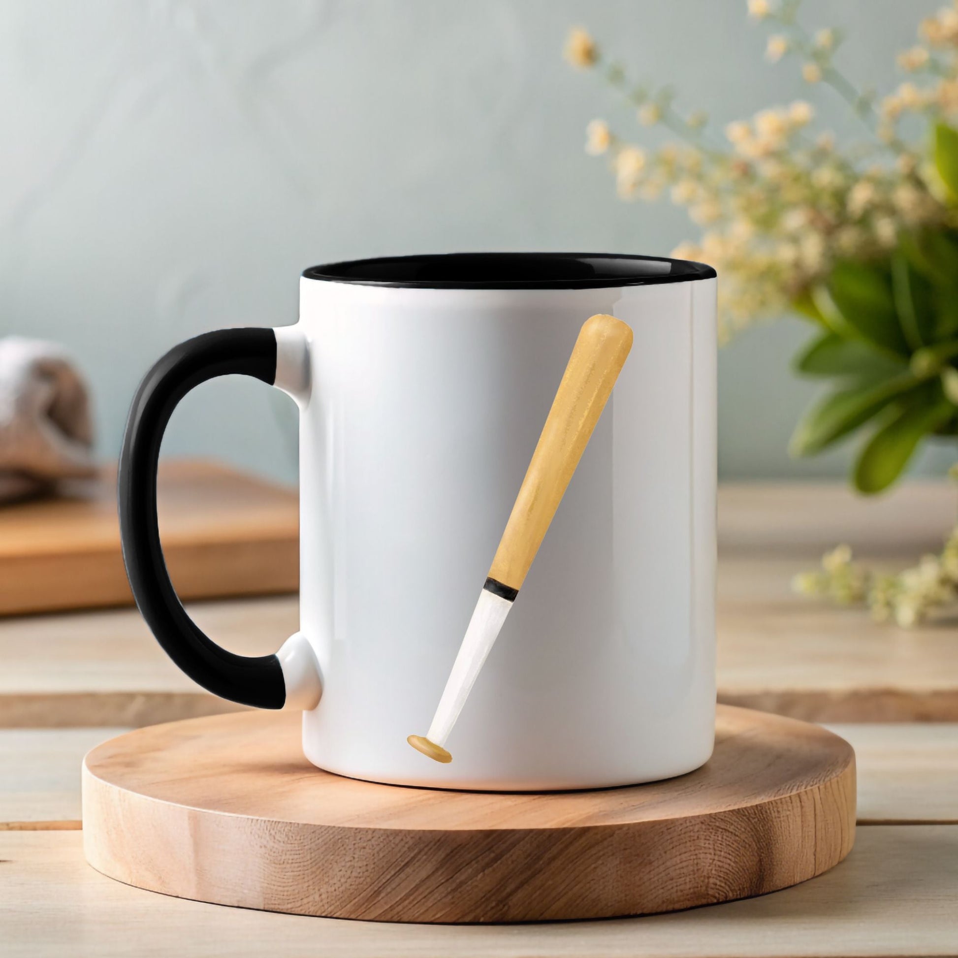 Personalized Baseball Bat Mug - MerikaArt