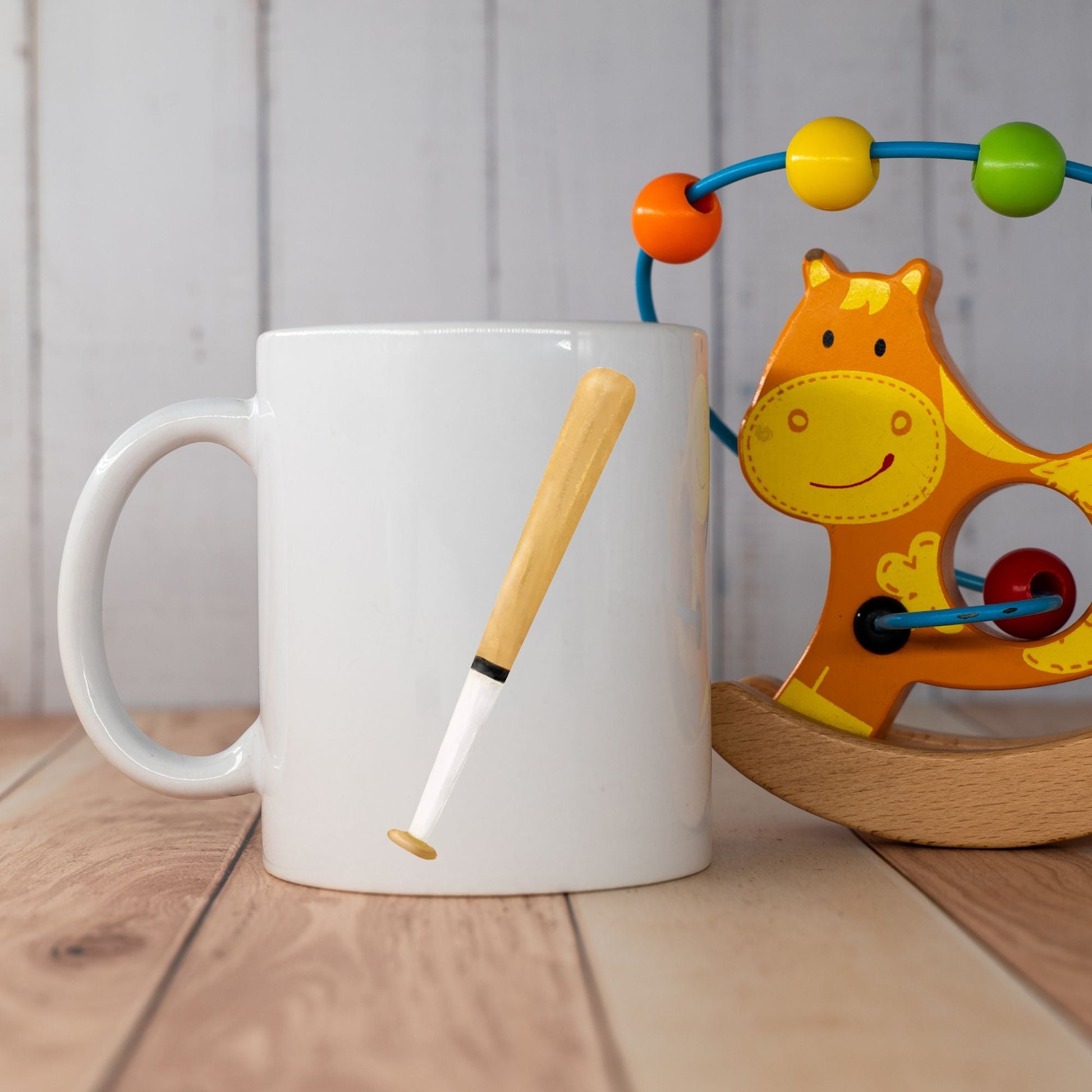 Personalized Baseball Bat Mug - MerikaArt