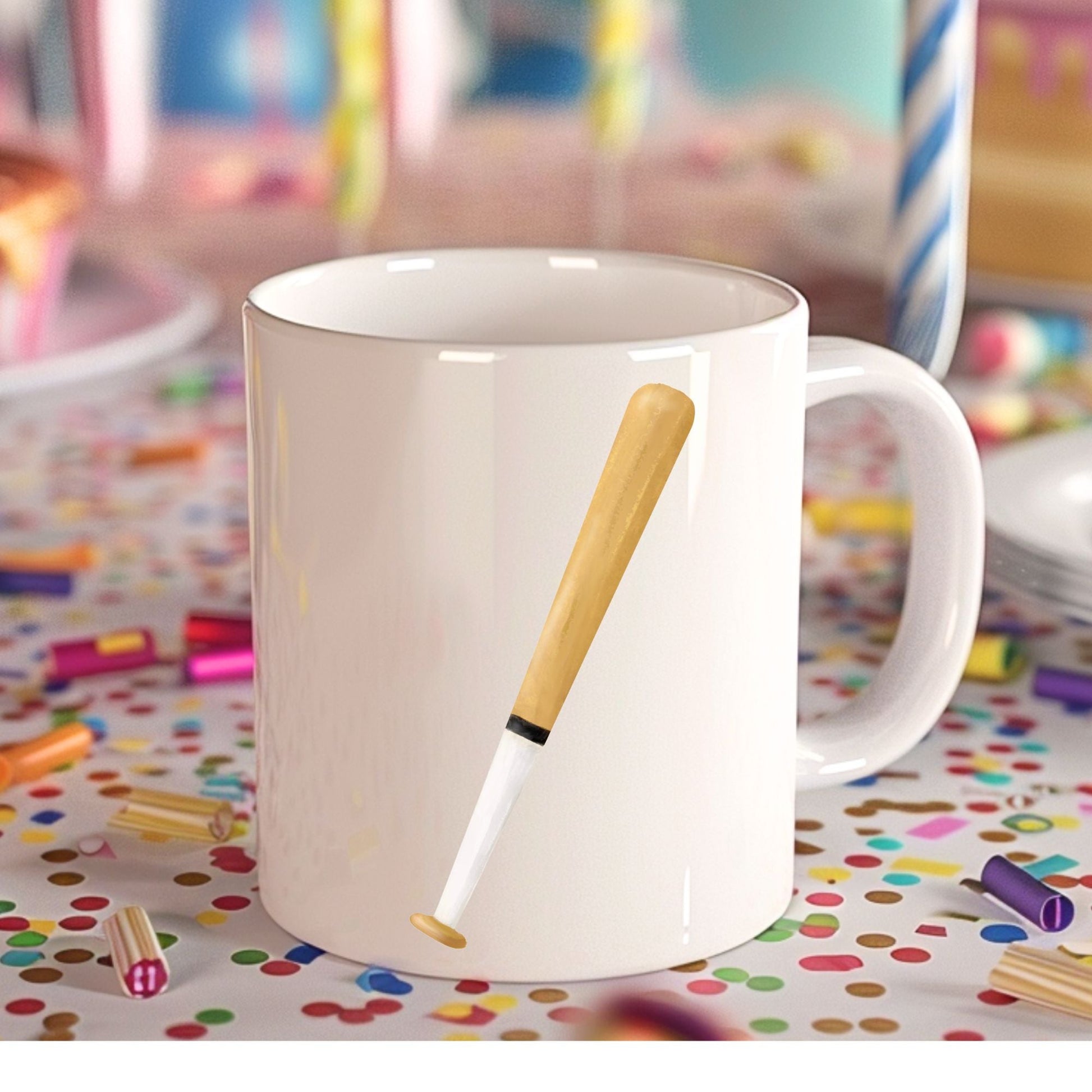 Personalized Baseball Bat Mug - MerikaArt