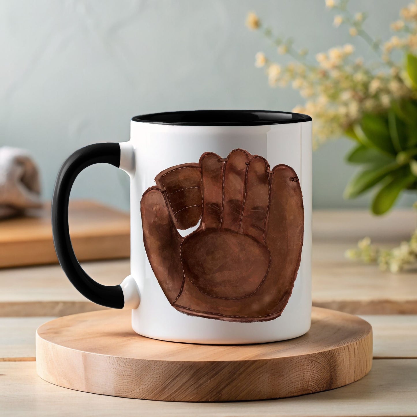 Personalized Baseball Glove Mug - MerikaArt