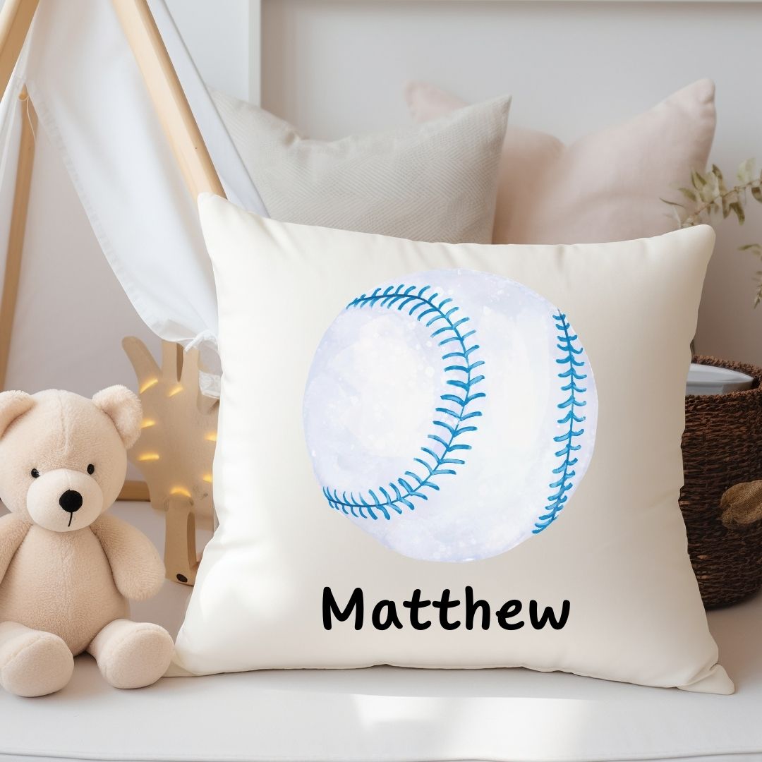Personalized Baseball Kids Pillow - MerikaArt