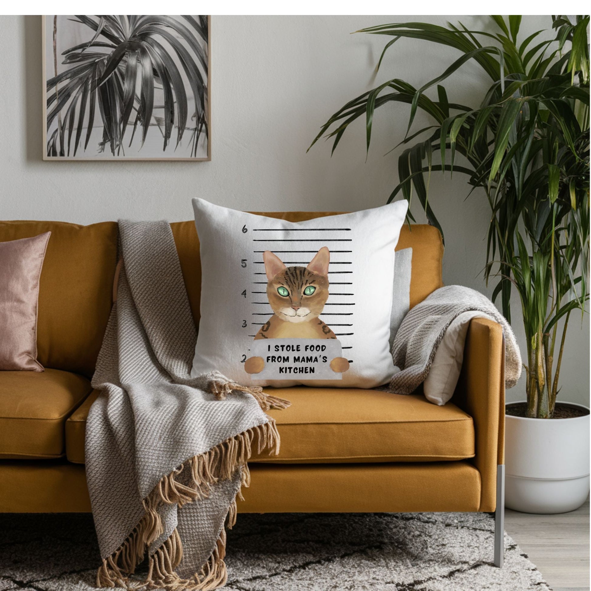 Personalized Bengal Cat Pillow - MerikaArt