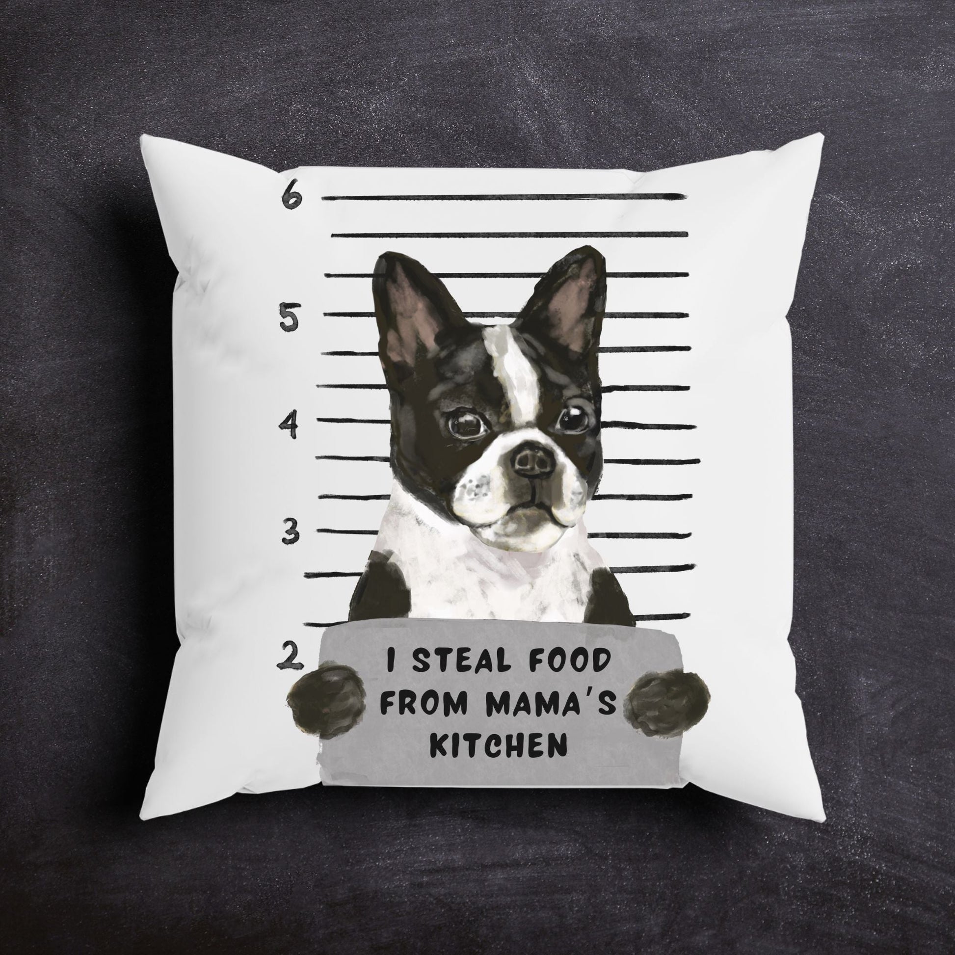 Personalized Boston Terrier Pillow - MerikaArt