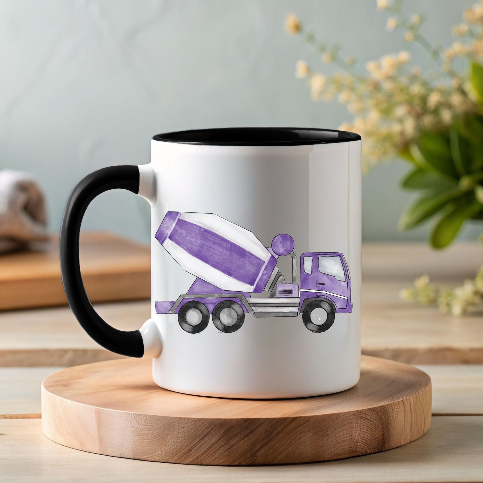 Personalized Cement Mixer Mug - MerikaArt