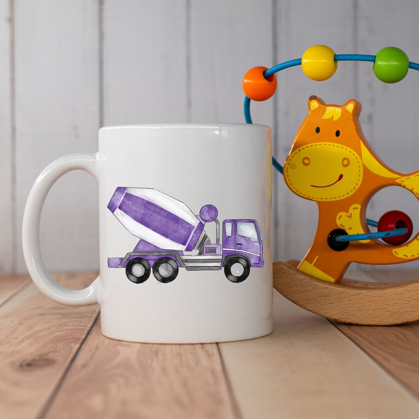 Personalized Cement Mixer Mug - MerikaArt