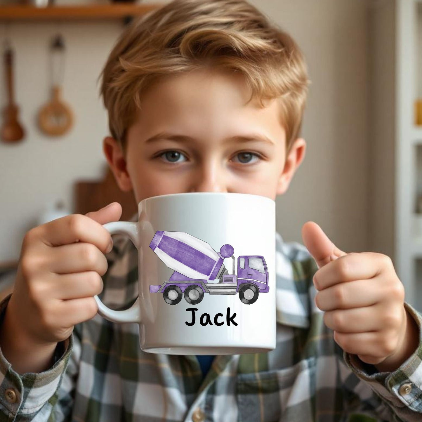 Personalized Cement Mixer Mug - MerikaArt