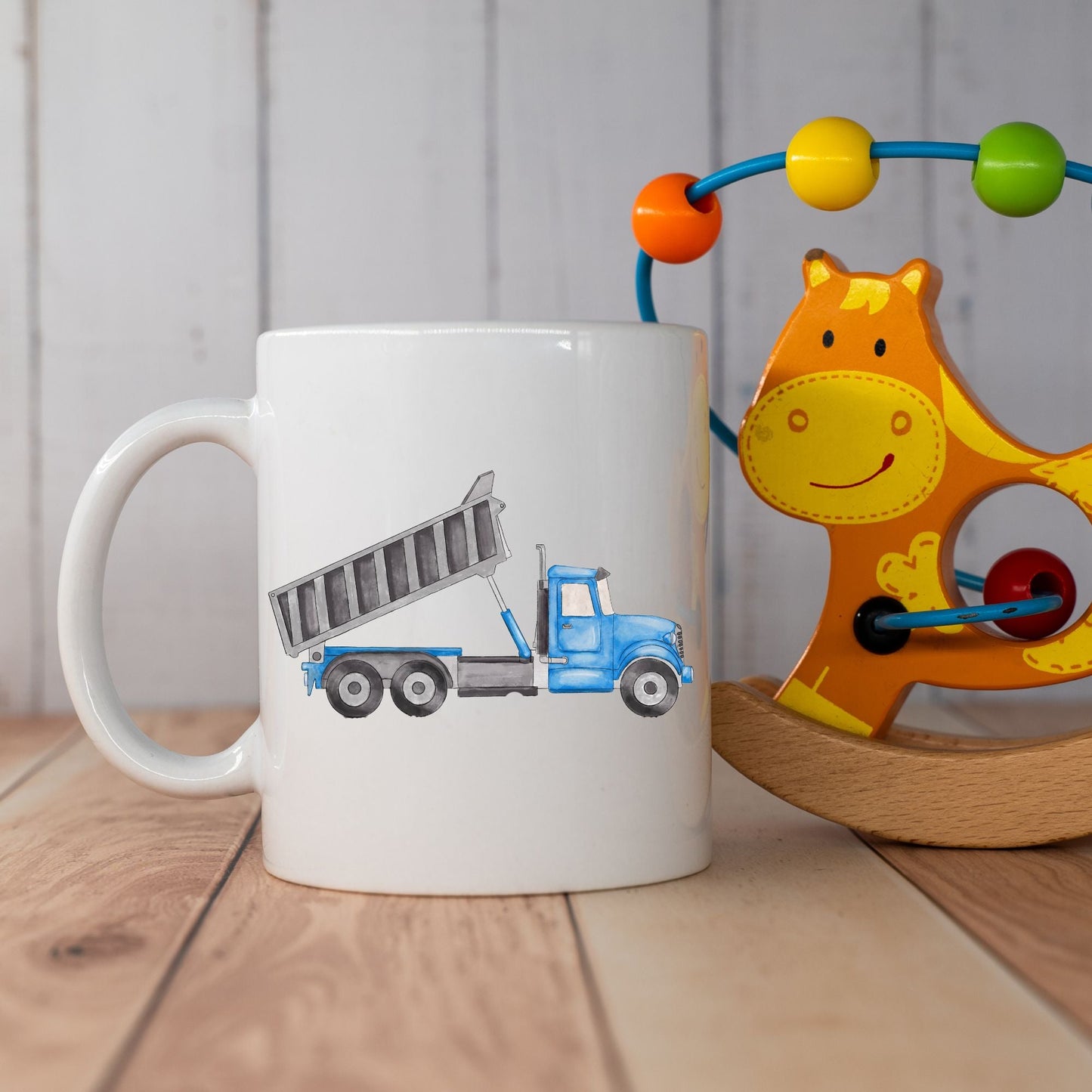 Personalized Dump Truck Mug - MerikaArt