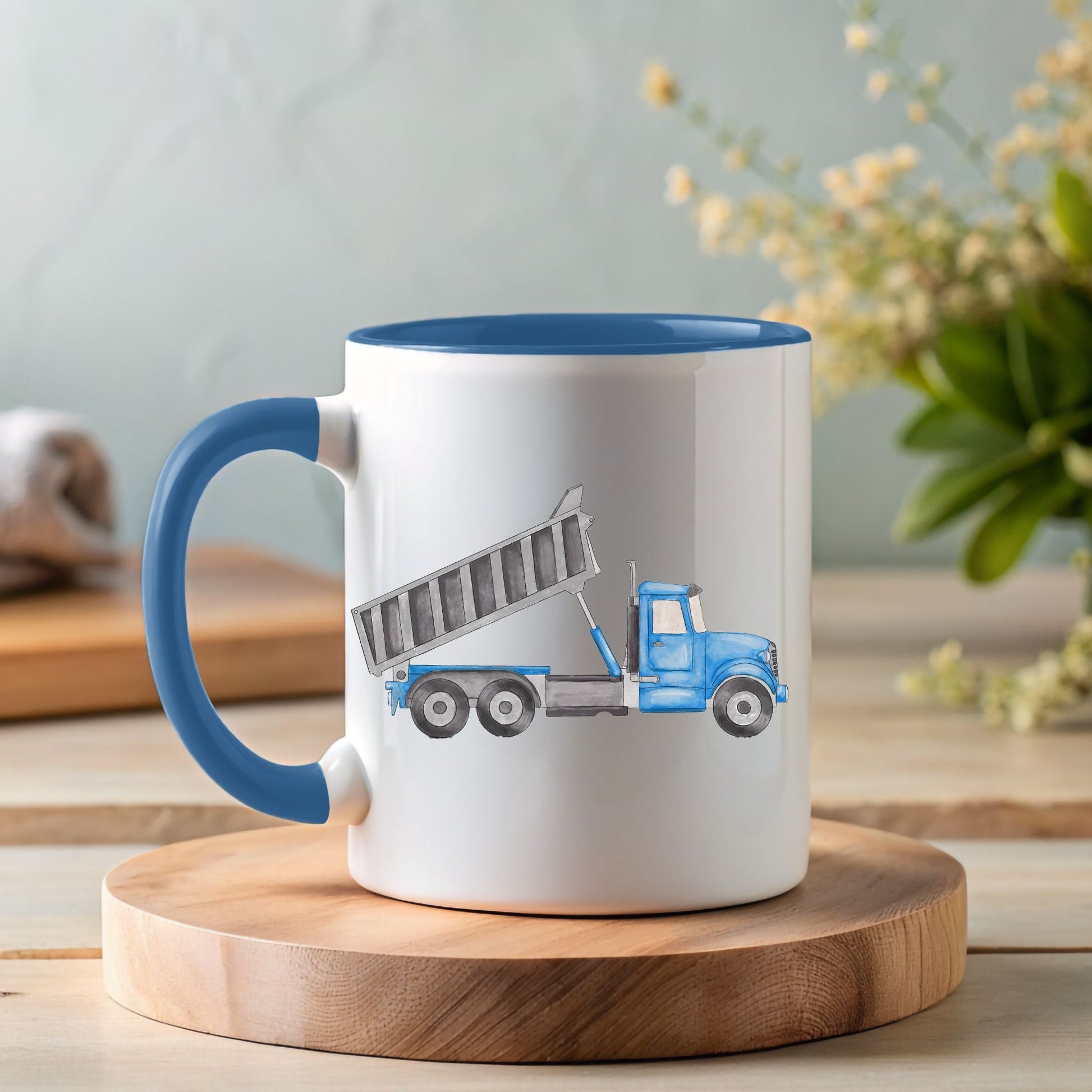 Personalized Dump Truck Mug - MerikaArt