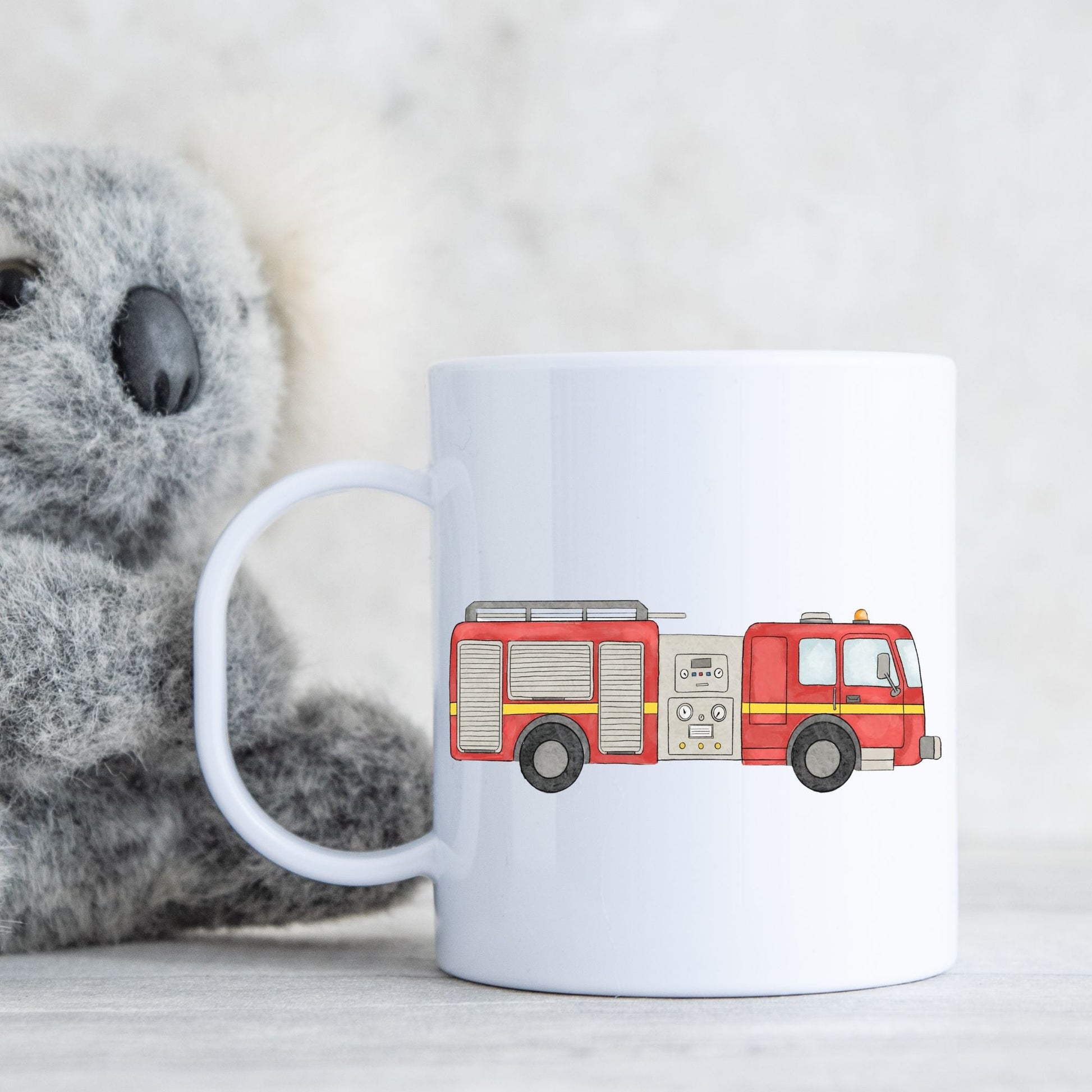 Personalized Fire Truck Mug - MerikaArt