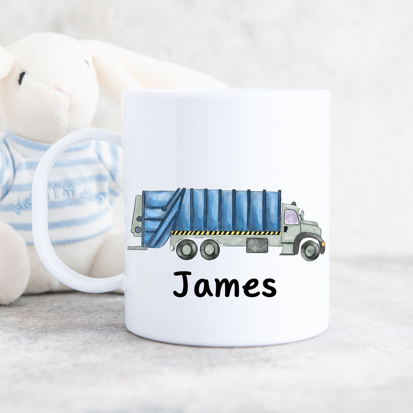 Personalized Garbage Truck Mug - MerikaArt