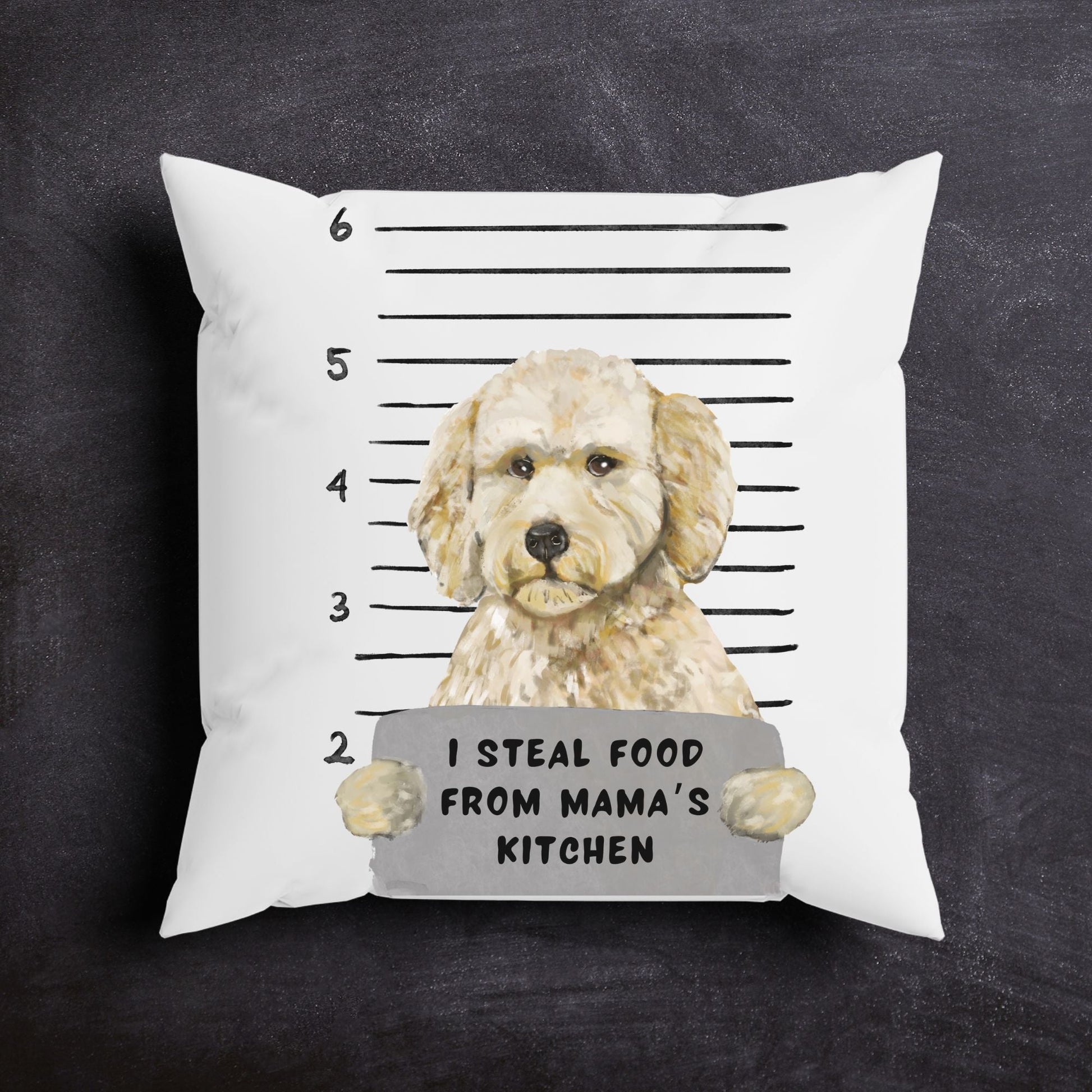 Personalized Goldendoodle Pillow - MerikaArt