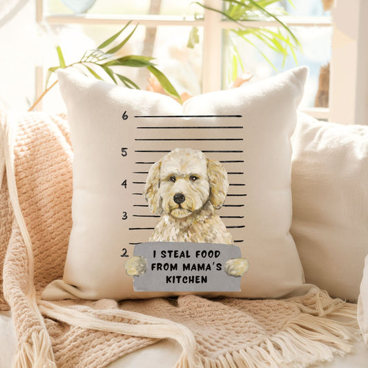 Personalized Goldendoodle Pillow - MerikaArt