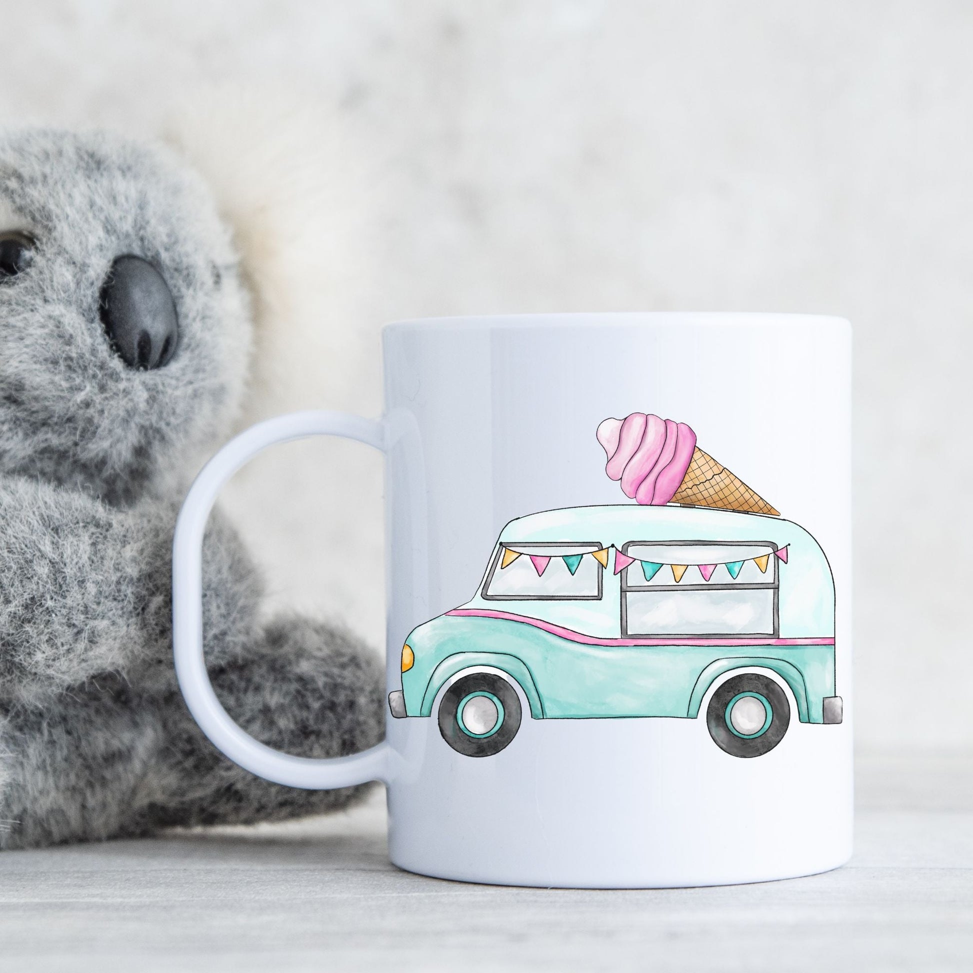 Personalized Ice Cream Truck Mug - MerikaArt