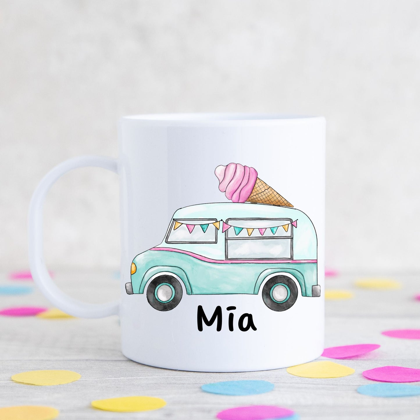 Personalized Ice Cream Truck Mug - MerikaArt