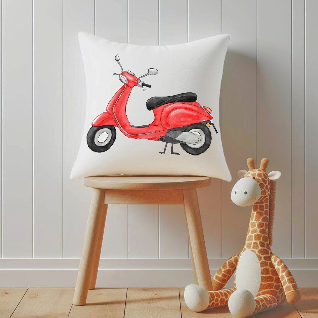 Personalized Motorbike Kids Pillow - MerikaArt