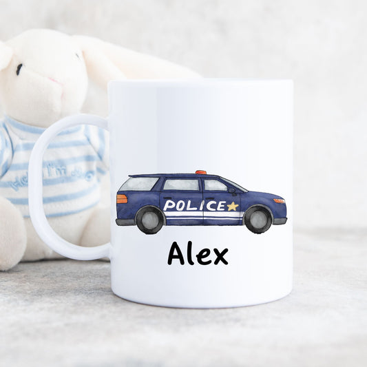 Personalized Police Car Mug - MerikaArt