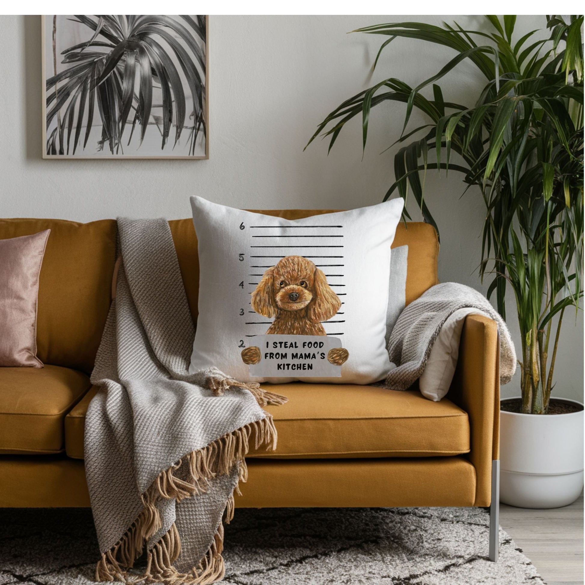 Personalized Poodle Pillow - MerikaArt
