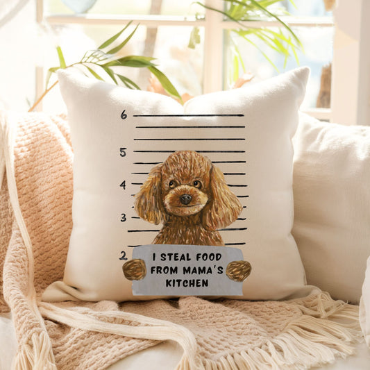 Personalized Poodle Pillow - MerikaArt