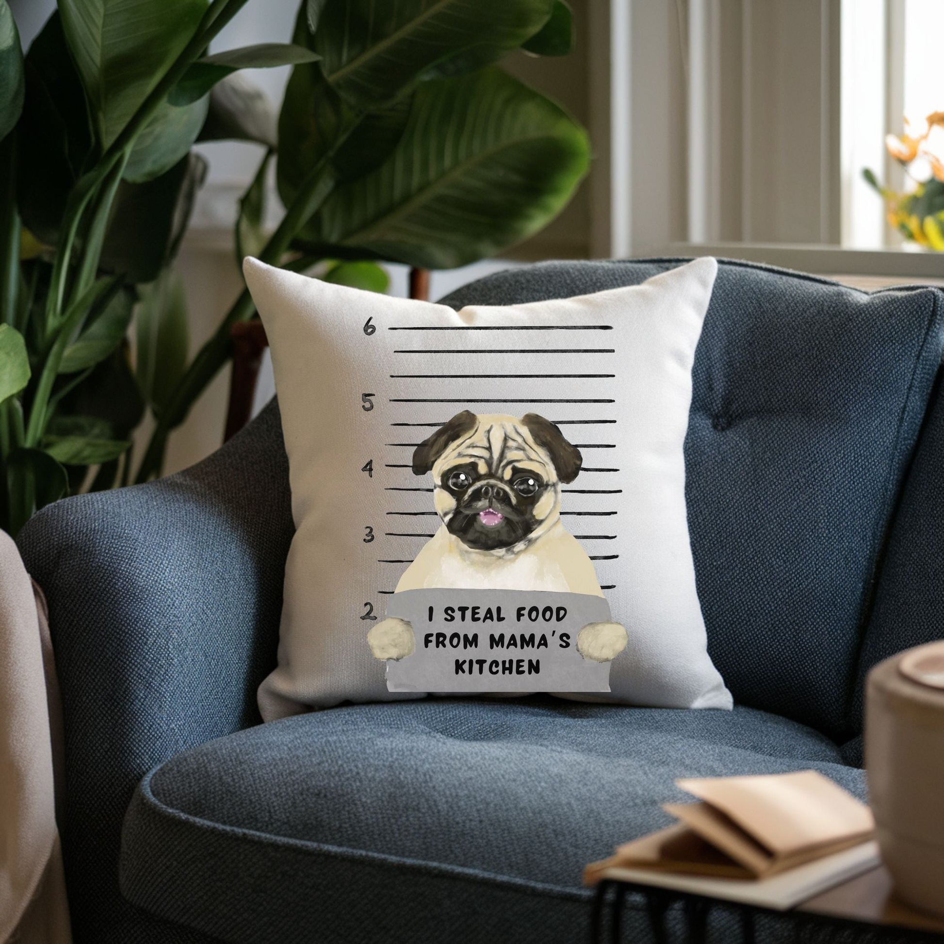 Personalized Pug Pillow - MerikaArt