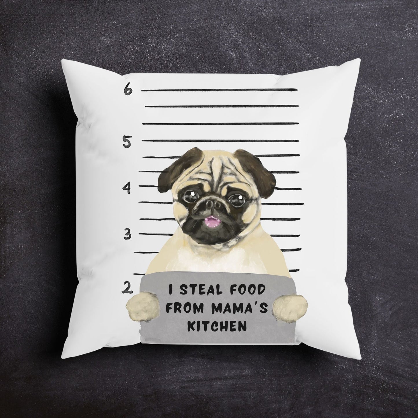 Personalized Pug Pillow - MerikaArt