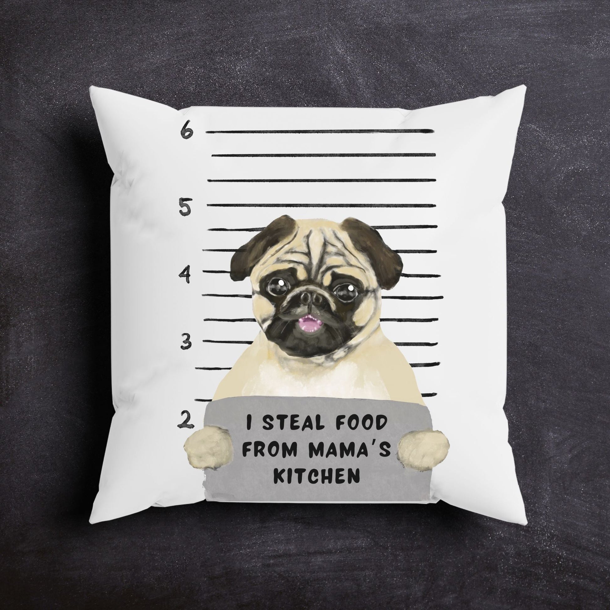 Personalized Pug Pillow - MerikaArt