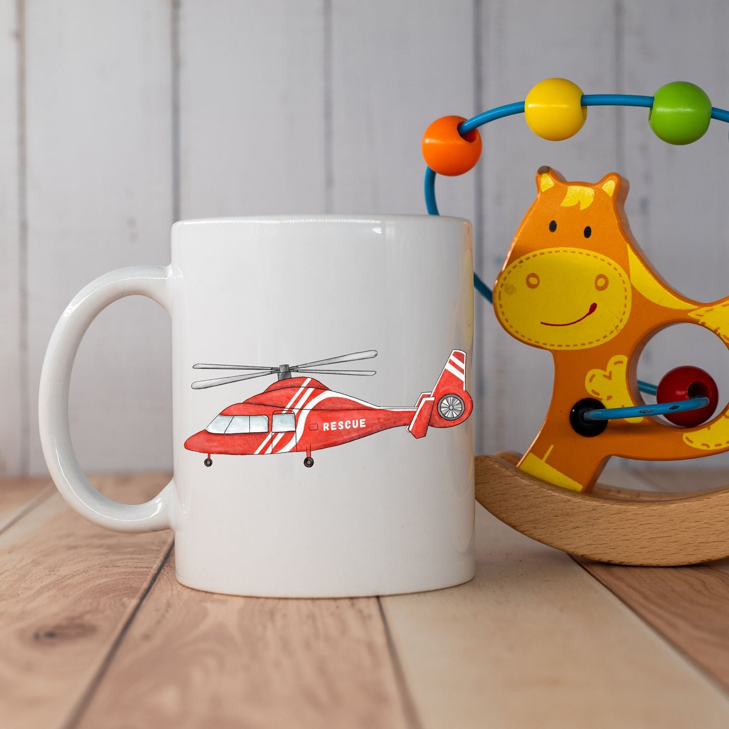 Personalized Rescue Helicopter Mug - MerikaArt