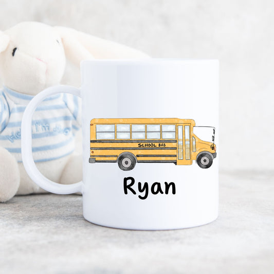 Personalized School Bus Mug - MerikaArt
