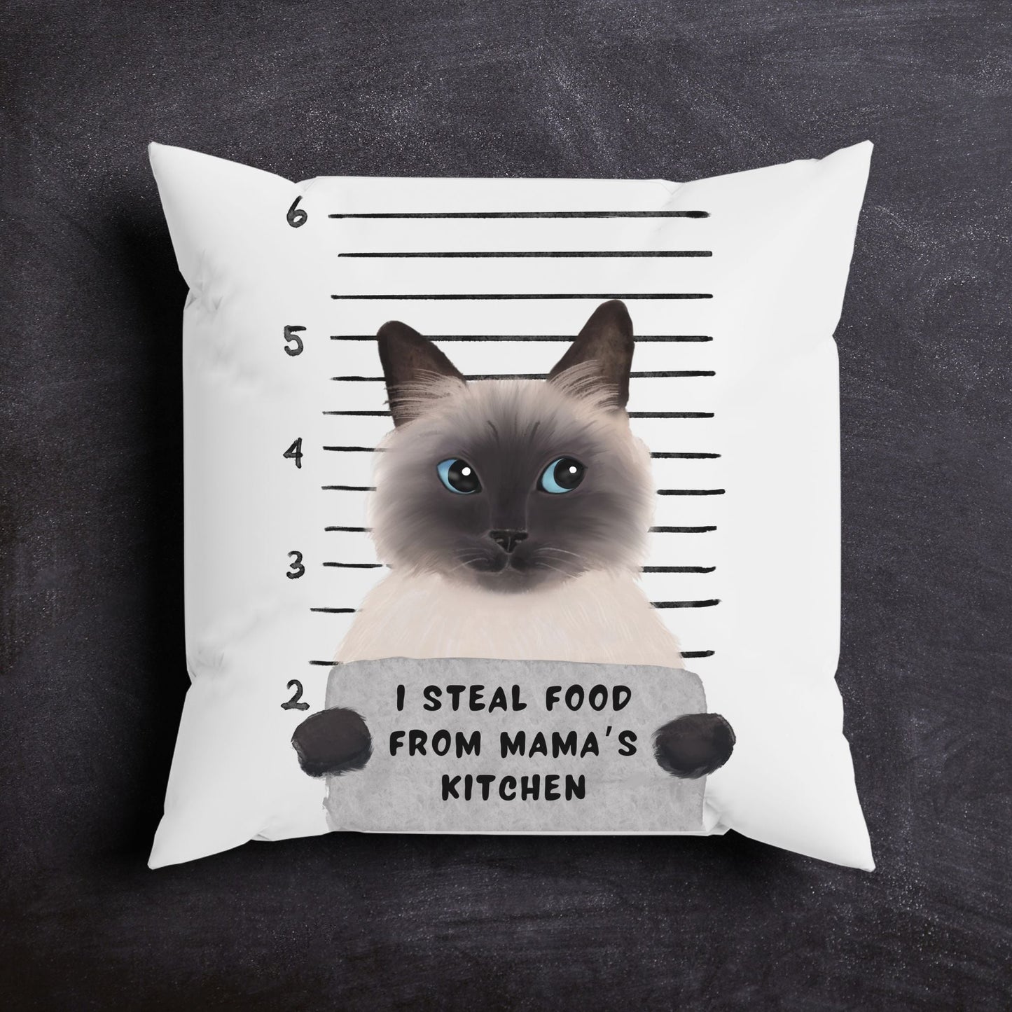 Personalized Siamese Cat Pillow - MerikaArt