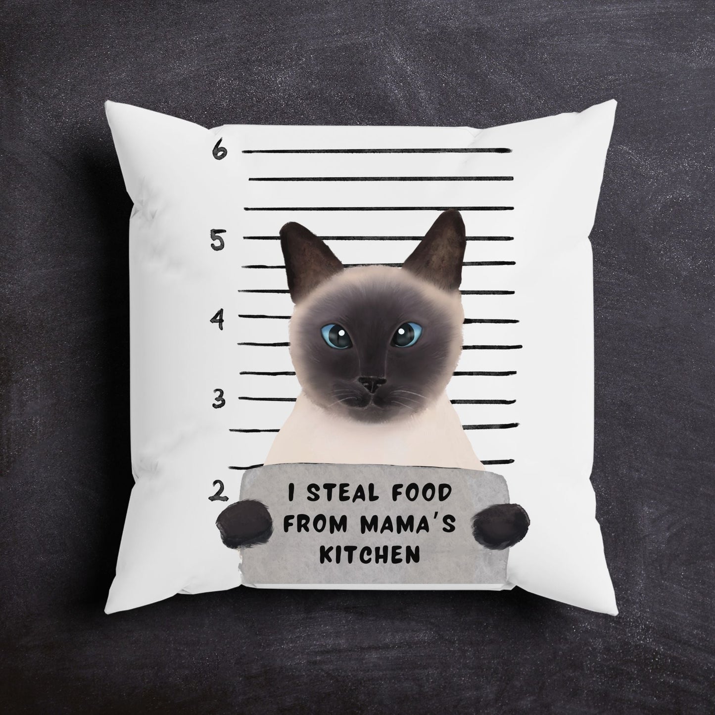 Personalized Siamese Cat Pillow - MerikaArt