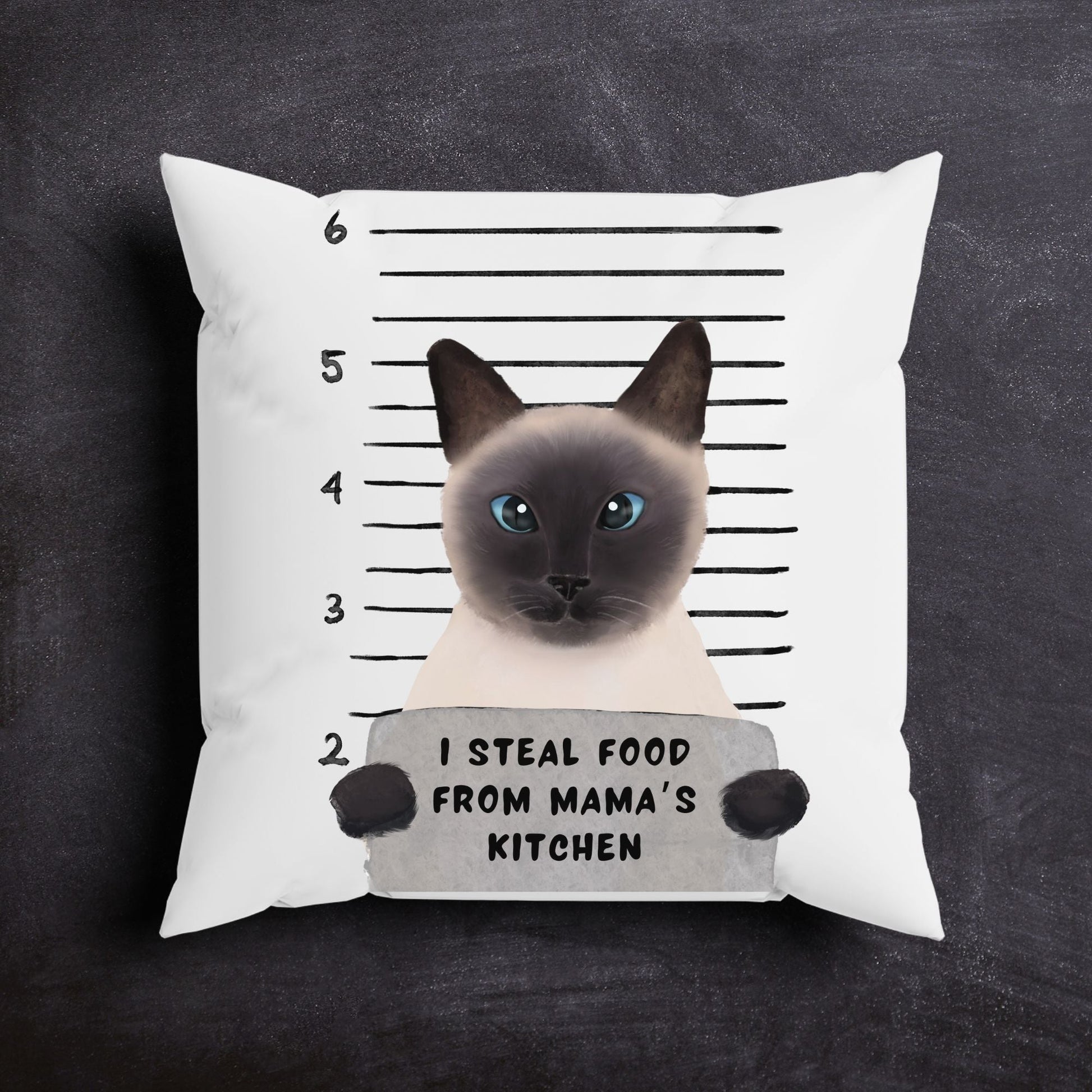 Personalized Siamese Cat Pillow - MerikaArt
