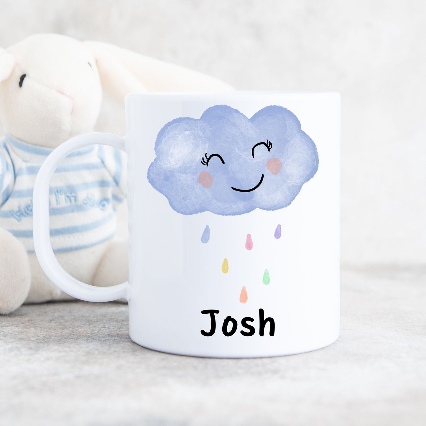 Personalized Smiling Cloud Mug - MerikaArt
