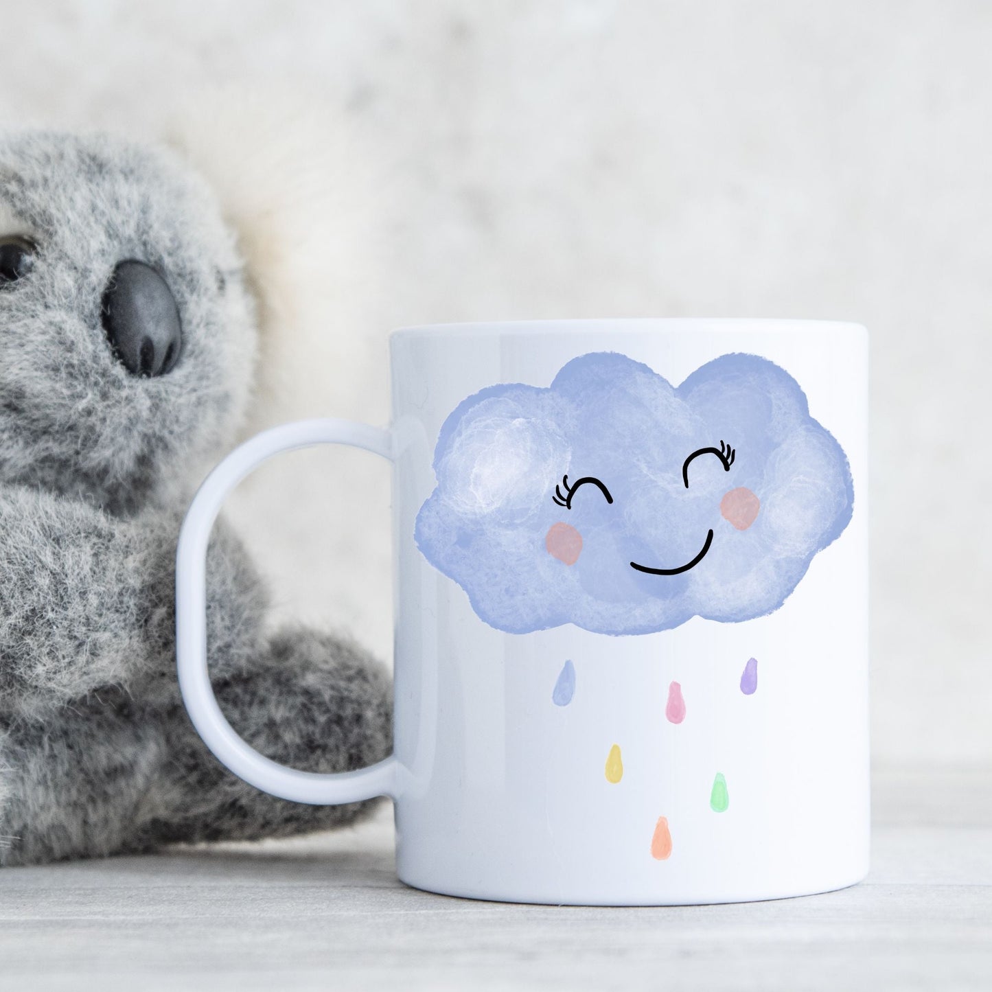 Personalized Smiling Cloud Mug - MerikaArt