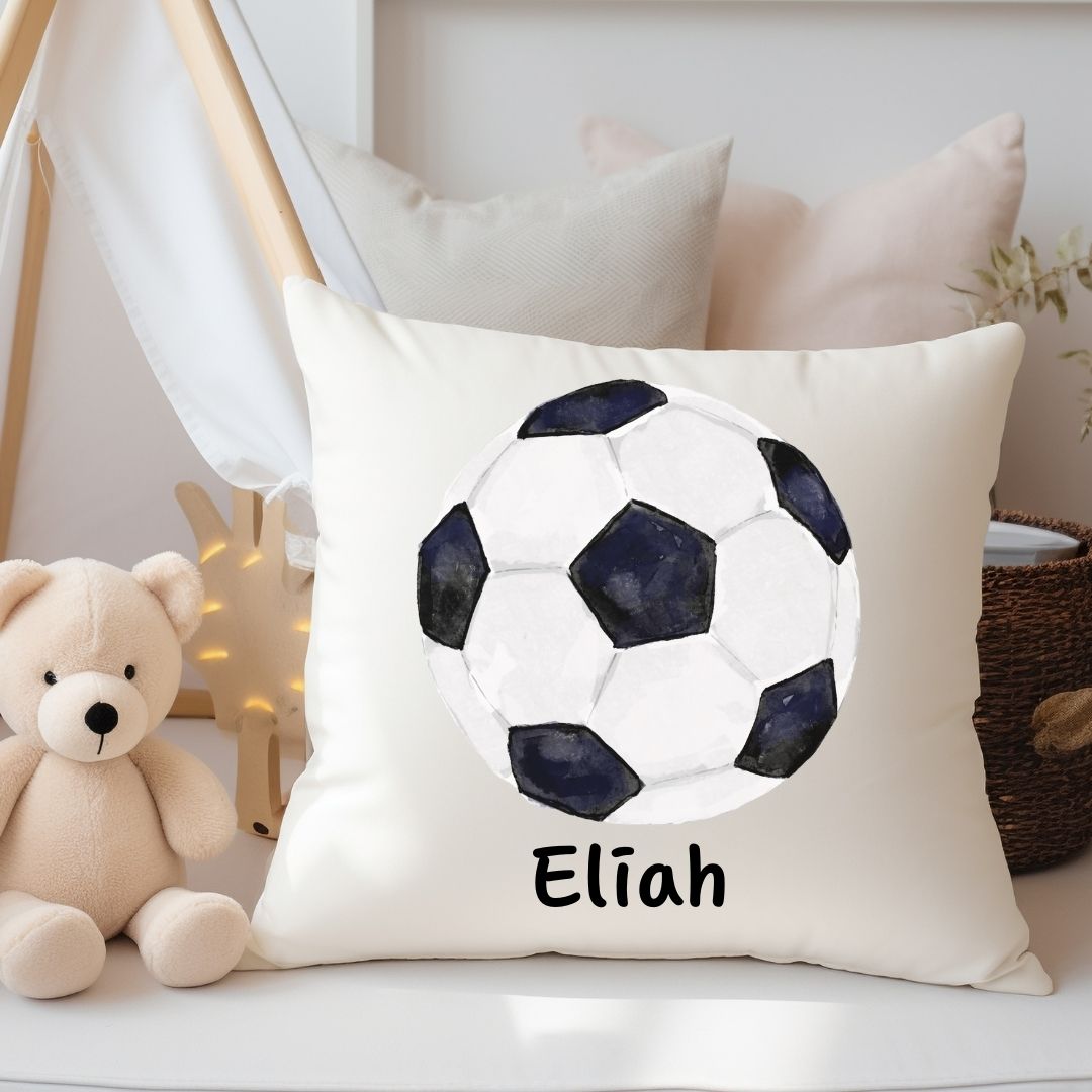 Personalized Soccer Ball Kids Pillow - MerikaArt