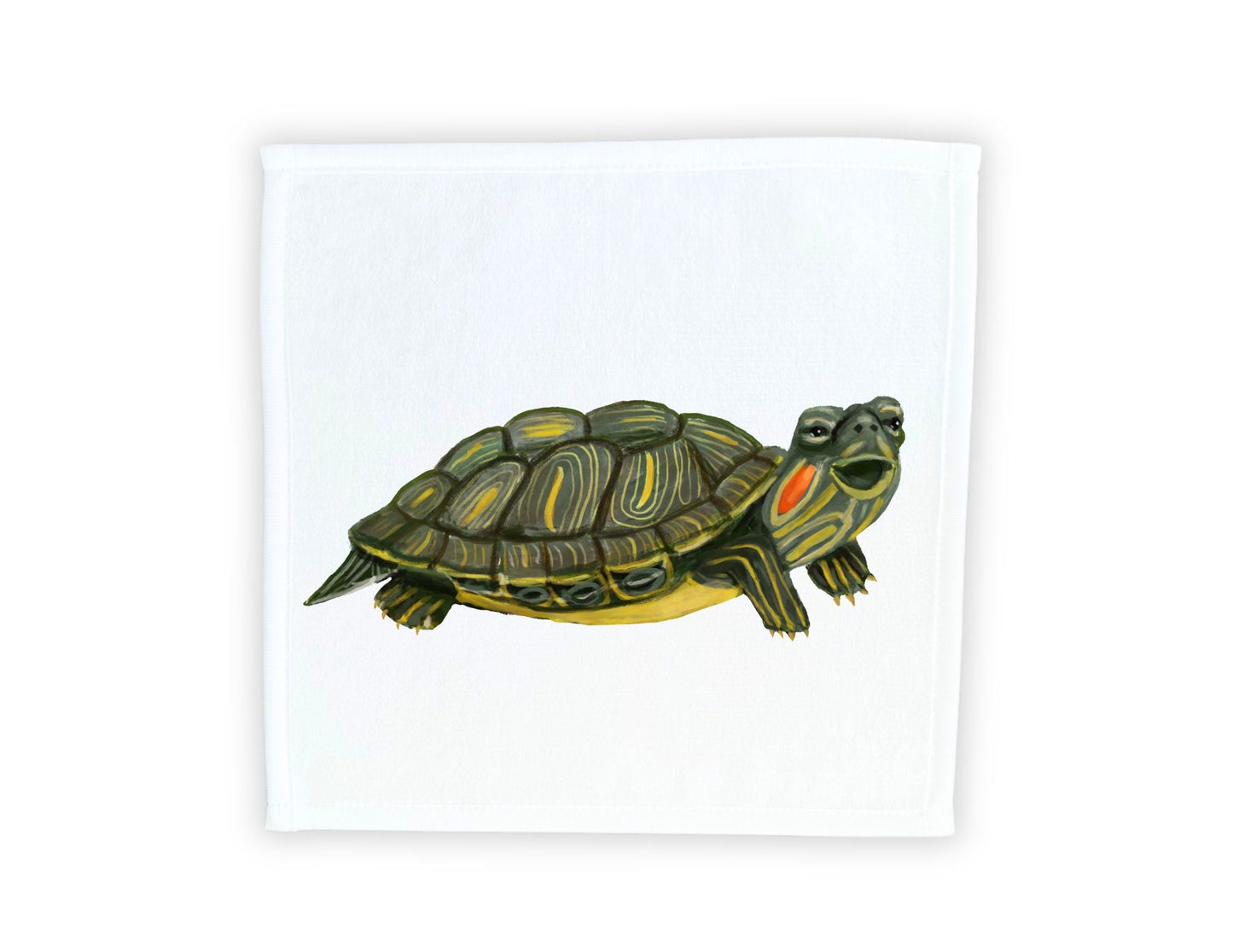 Personalized Turtle Washcloth - MerikaArt
