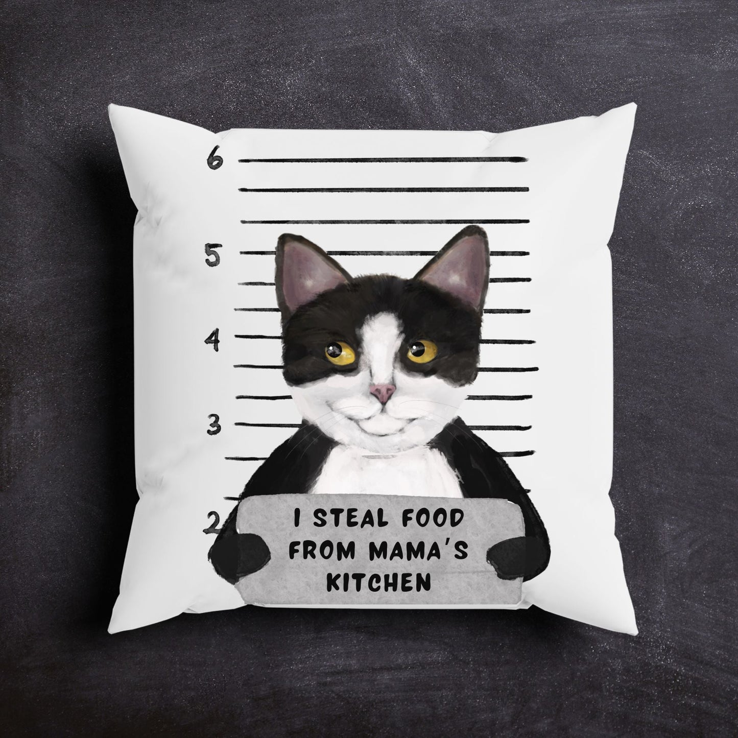 Personalized Tuxedo Cat Pillow - MerikaArt